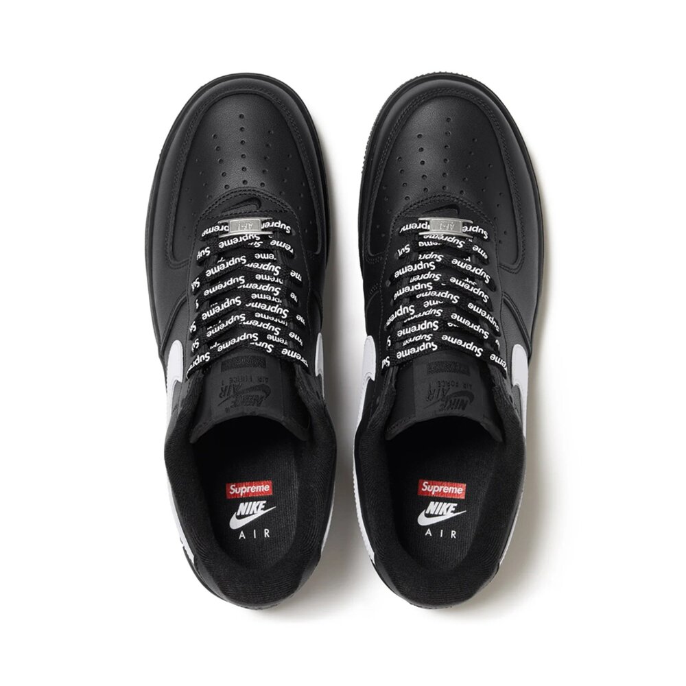 Supreme x Nike Air Force 1 Low SP 黑底白勾 CU9225-002-圖片-2