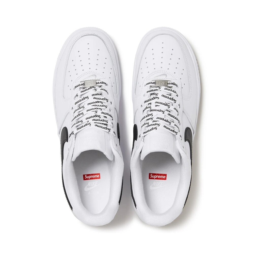 Supreme x Nike Air Force 1 Low SP 白底黑勾 CU9225-102-圖片-2