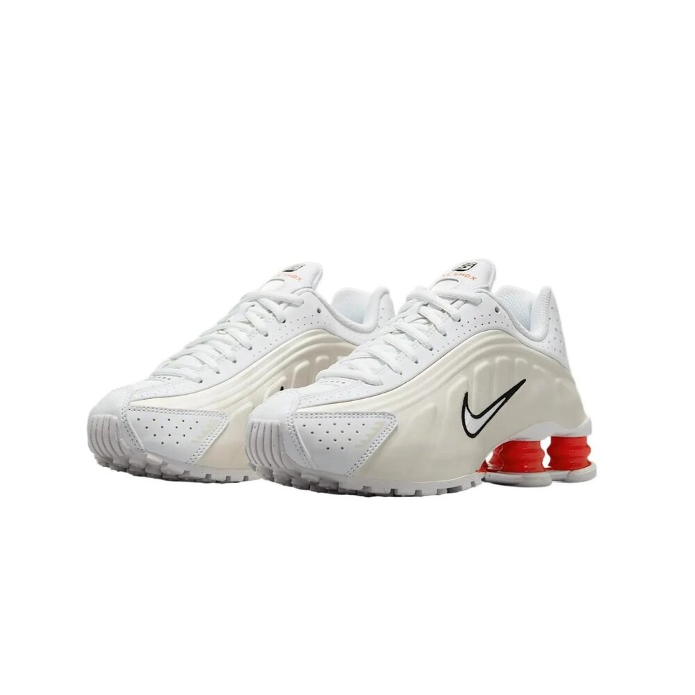 CW2626-102-Nike Shox R4 White Phantom Picante Red 紅白 GS 彈簧 休閒鞋 大童鞋 CW26