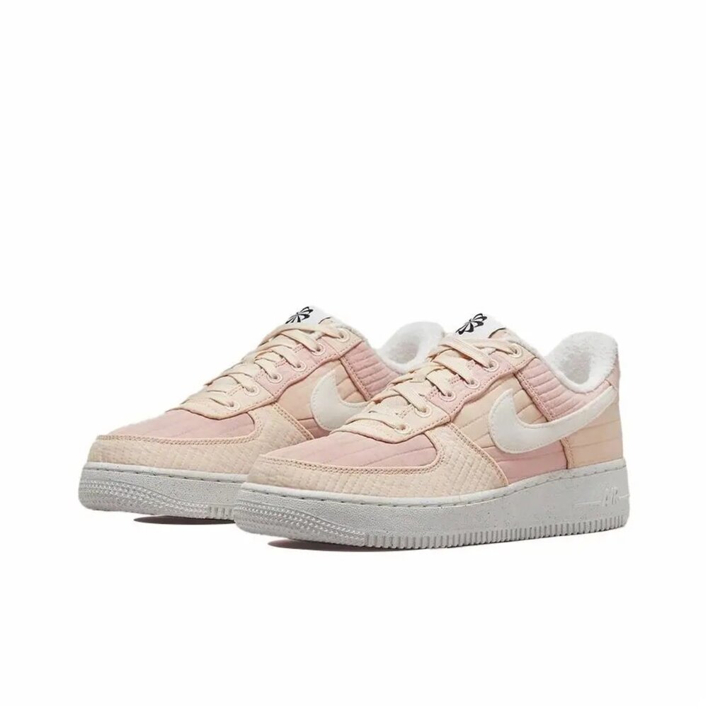DH0775-201-W Nike Air Force 1 Low Pearl White 珍珠粉白 經典 絨毛 休閒鞋 女鞋 DH0775-