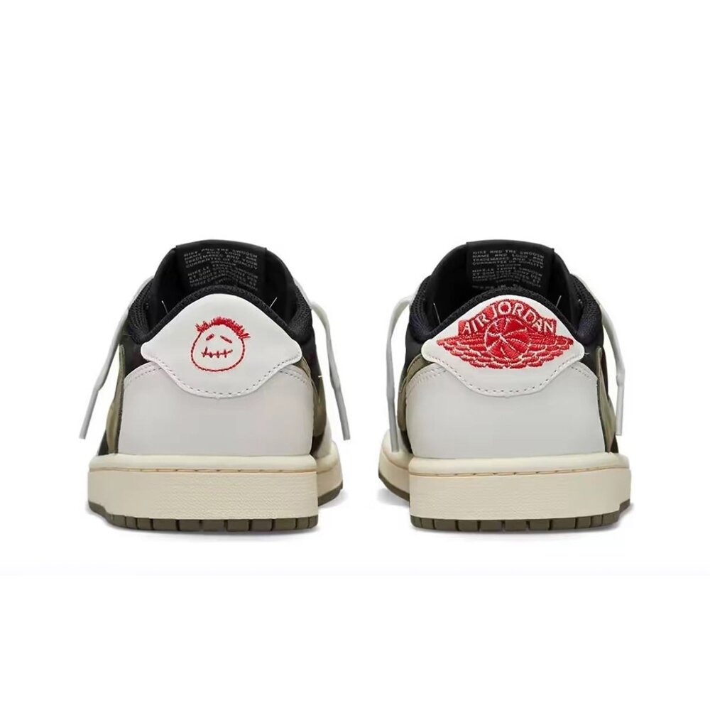 Travis Scott x Air Jordan 1 Low OG Medium Olive 橄欖綠 倒勾 DM786-圖片-4