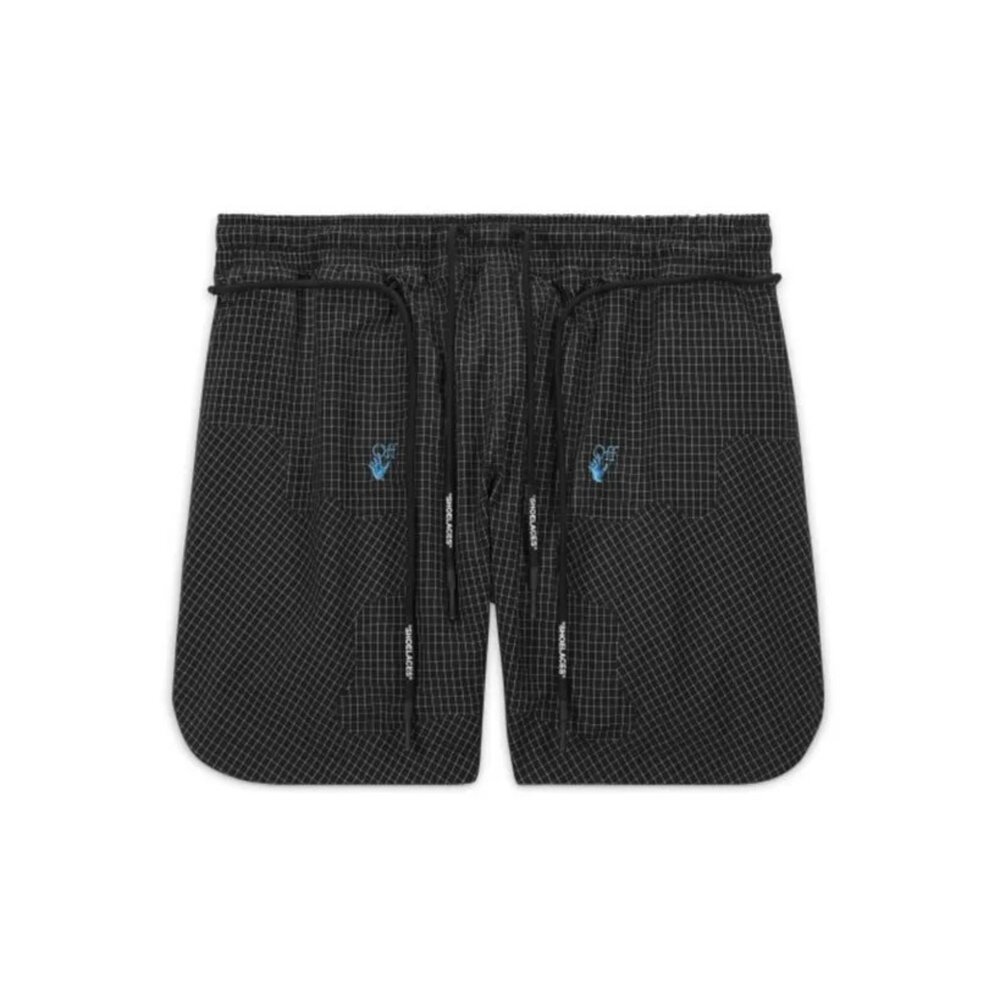 DN1703-010-Nike x Off-White 尼龍短褲 黑藍