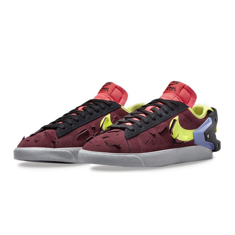 DN2067-600-ACRONYM x Nike Blazer Low 科技 機能 酒紅 滑板鞋 休閒鞋 DN2067-600