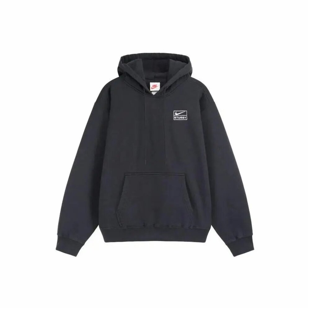DN4029-010-Nike x Stussy Washed Hoodie Black 黑色 帽T 亞版 聯名 保暖 DN4029-010