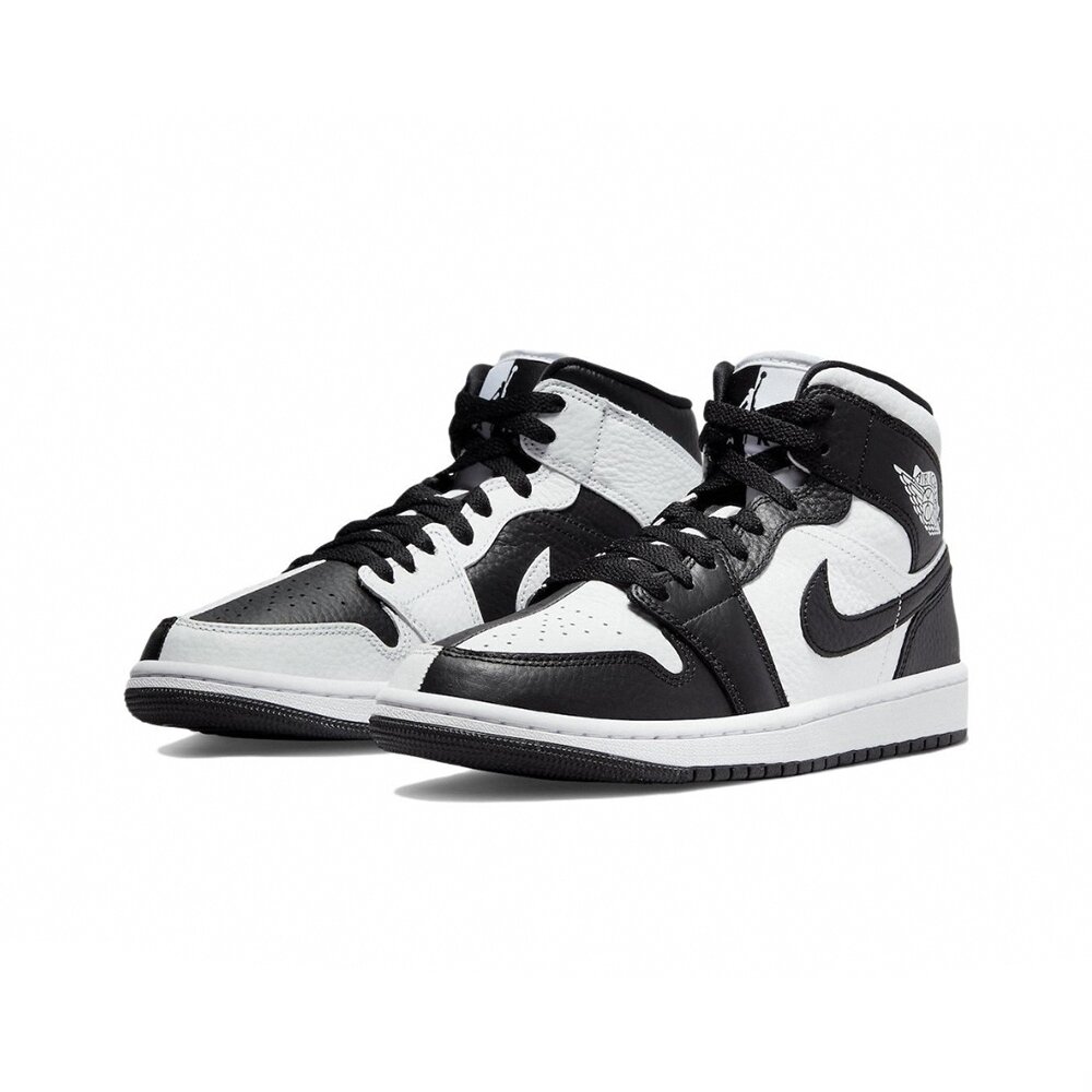 DR0501-101-Air Jordan 1 Mid Homage 黑白 陰陽 熊貓 休閒鞋 DR0501-101