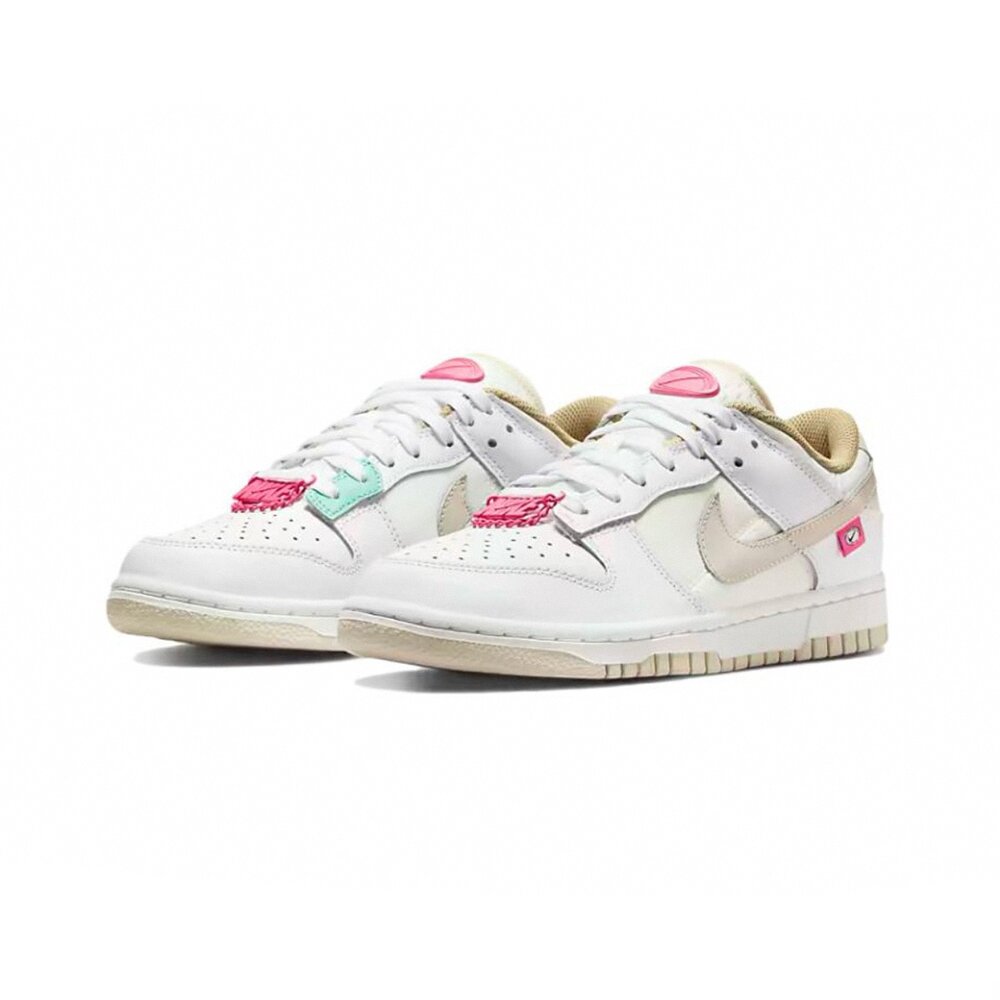 DX6060-121-Nike Dunk Low 淡奶茶 桃紅金鍊 女鞋 休閒鞋 DX6060-121