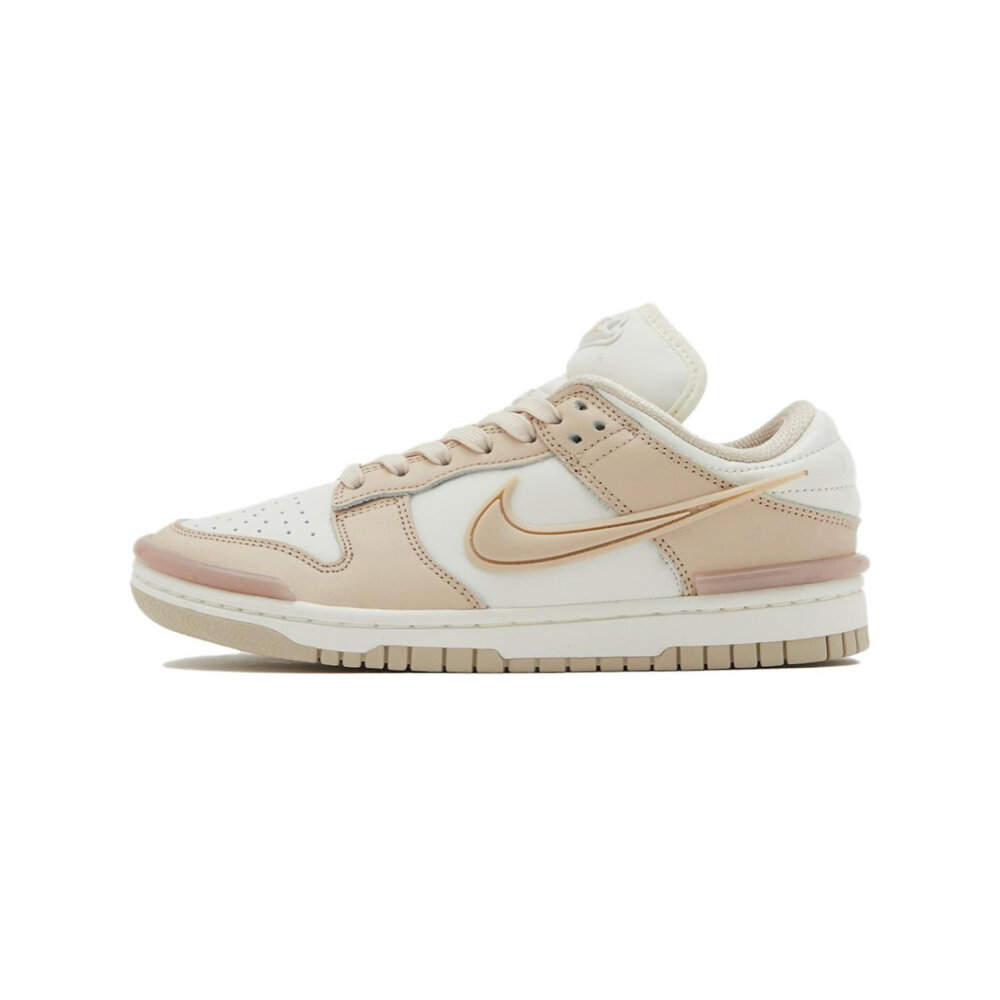 W Nike Dunk Low Twist 奶茶 立體勾 女鞋 休閒鞋 DZ2794-102-圖片-1