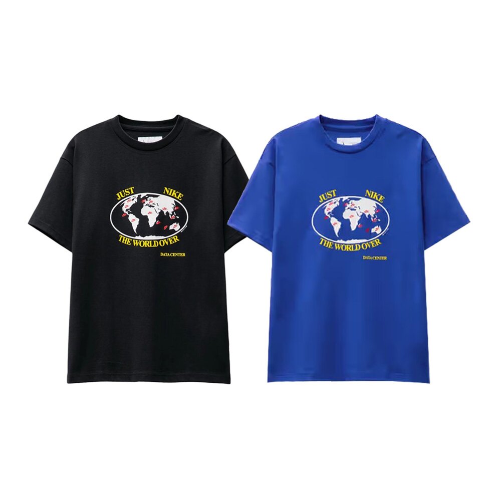 FB2750-Nike Worldover Football T-Shirt 黑色 寶藍 圓領 FB2750-010/480