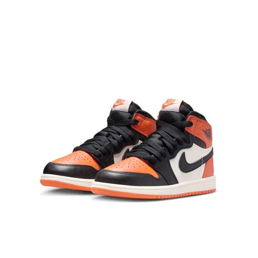 FD1412-008-Nike Air Jordan 1 Retro High OG 2025 黑橘 PS 中童 FD1412-008