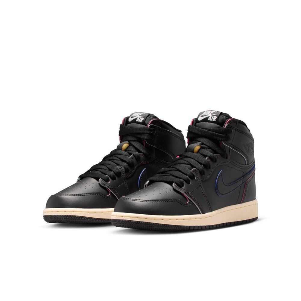 FD1437-002-Nike Air Jordan 1 Retro High OG Self Expression 刮刮樂 全黑 GS FD