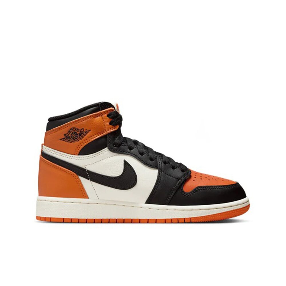 Nike Air Jordan 1 Retro High OG 2025 黑橘 GS 高筒 FD1437-008-圖片-2