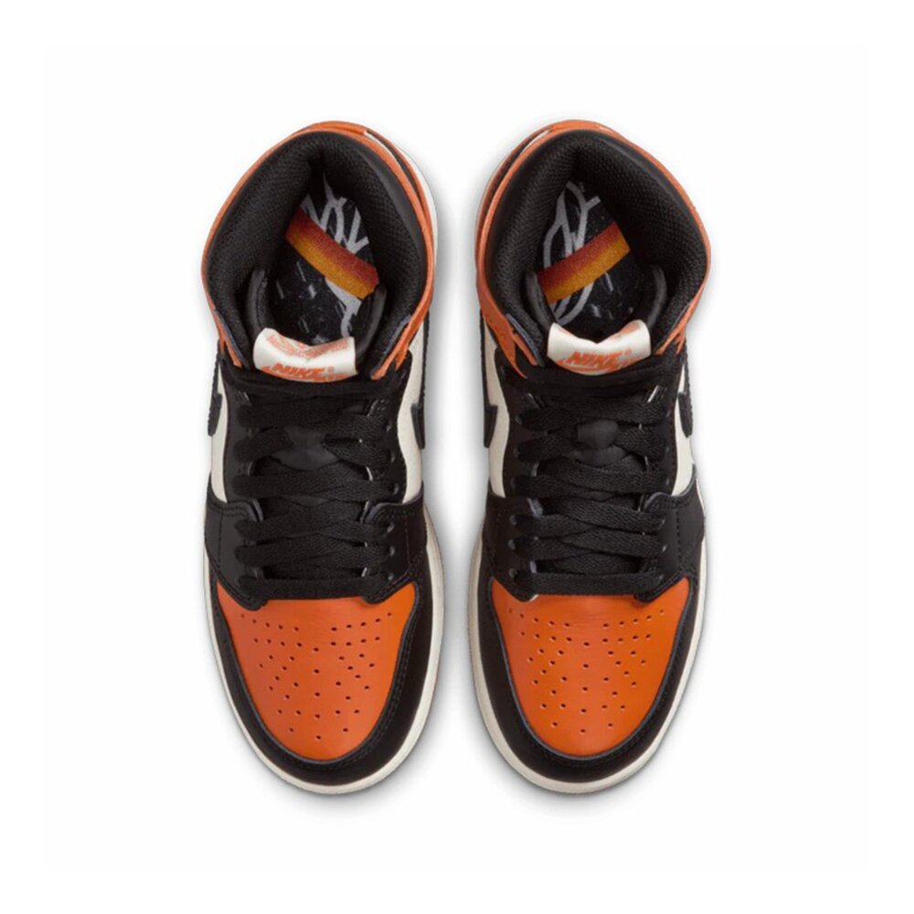 Nike Air Jordan 1 Retro High OG 2025 黑橘 GS 高筒 FD1437-008-圖片-3