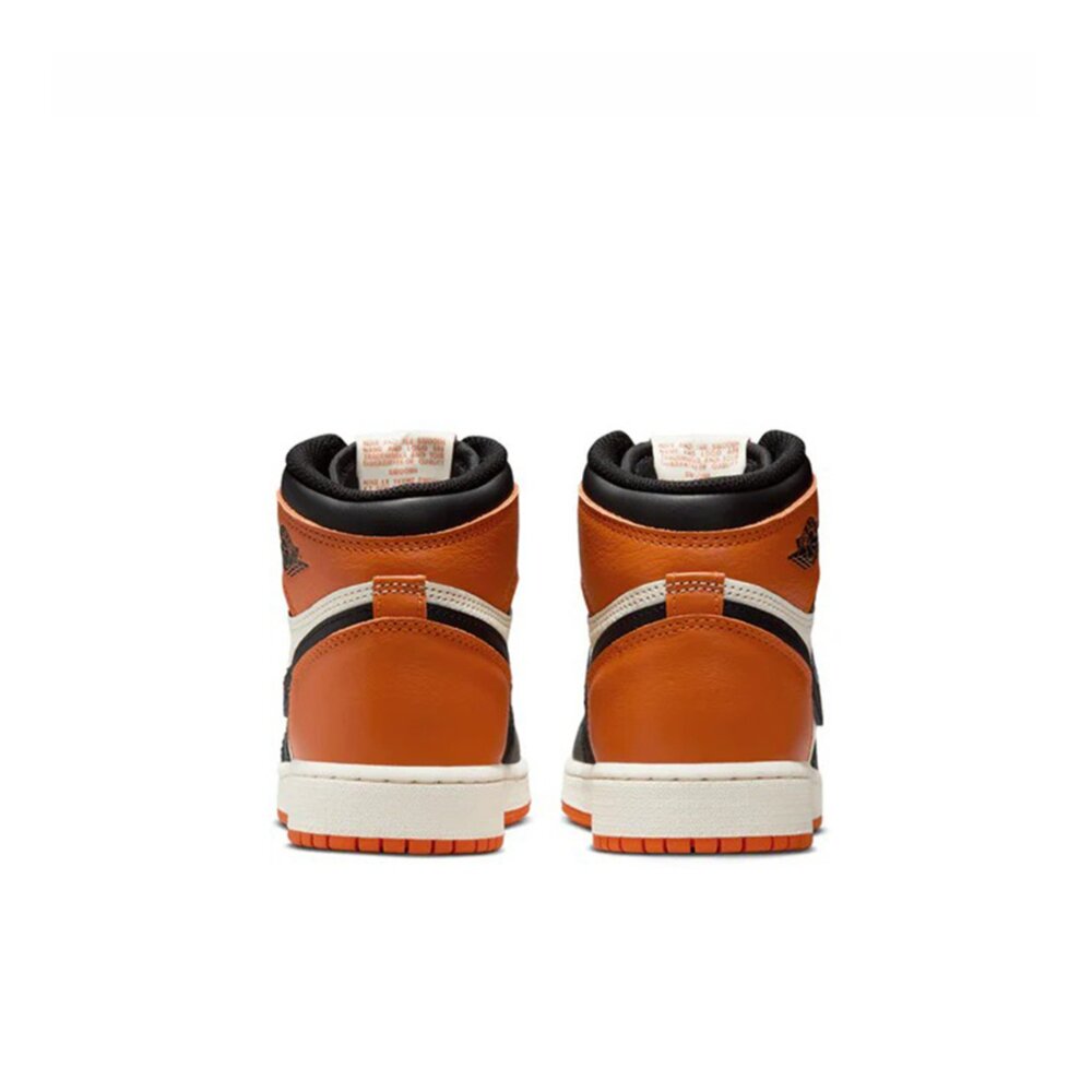Nike Air Jordan 1 Retro High OG 2025 黑橘 GS 高筒 FD1437-008-圖片-4