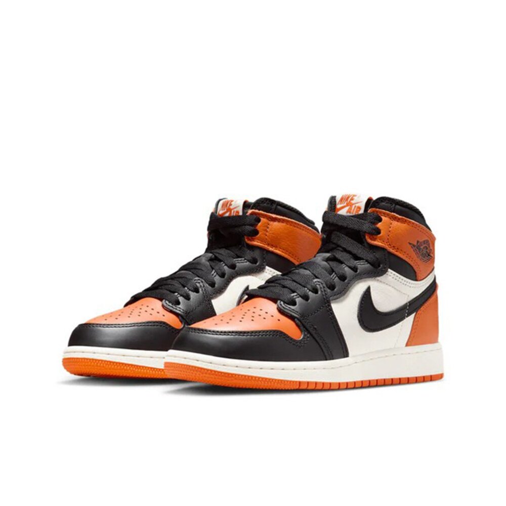FD1437-008-Nike Air Jordan 1 Retro High OG 2025 黑橘 GS 高筒 FD1437-008