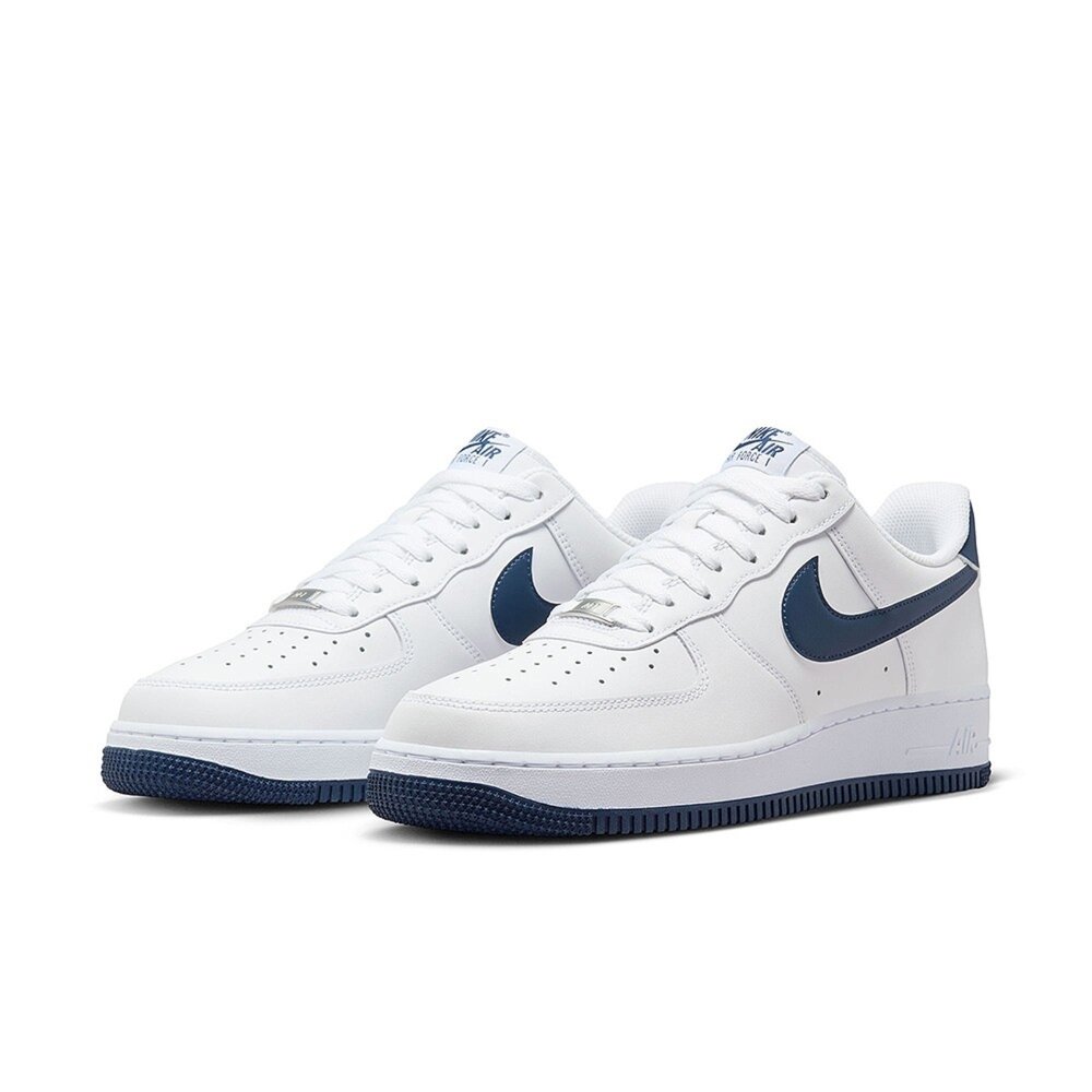 FJ4146-104-Nike Air Force 1 '07 White Midnight Navy 午夜藍 休閒鞋 男鞋 AF1 百搭 經