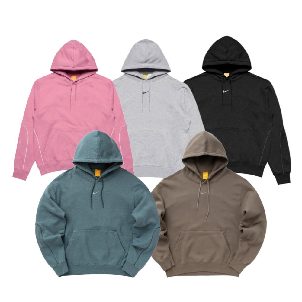 Nocta x Nike Cardinal Stock Fleece Hoodie 帽踢 美版 咖啡/黑/藏青/莓粉/灰 封面照片