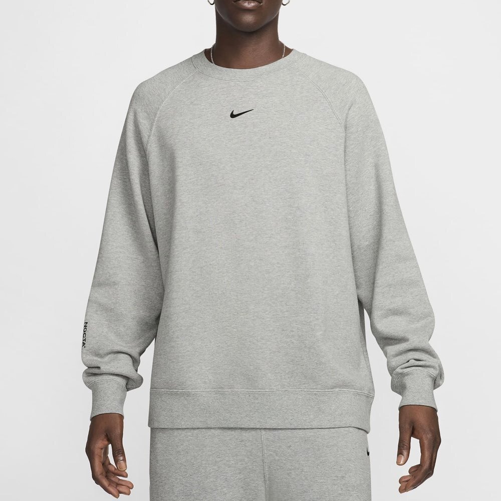 Nocta x Nike Fleece Crew 大學踢 美版 黑/灰/咖啡-圖片-9