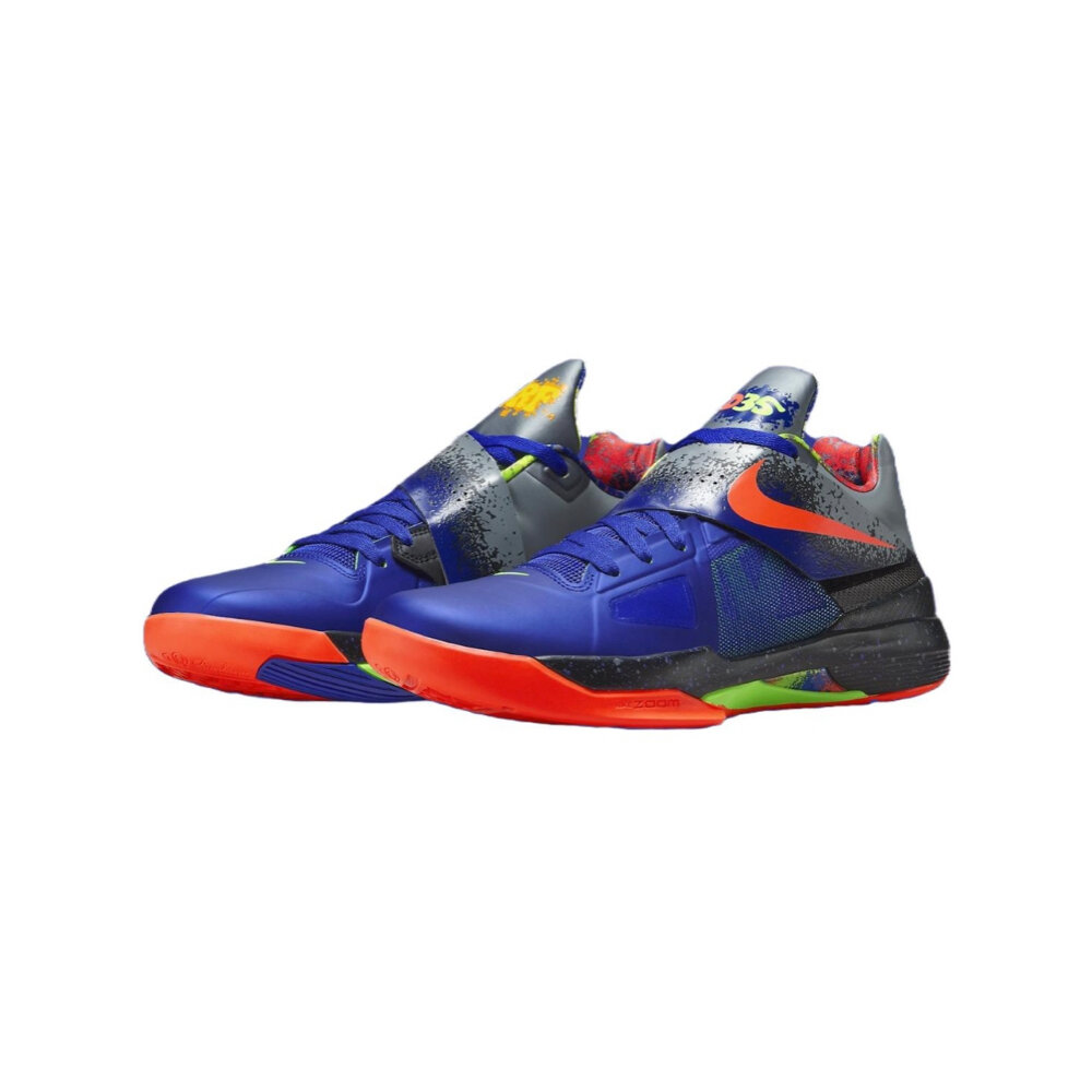 FQ8180-400-Nike KD 4 Nerf 螢光紫藍 休閒鞋 男鞋 FQ8180-400