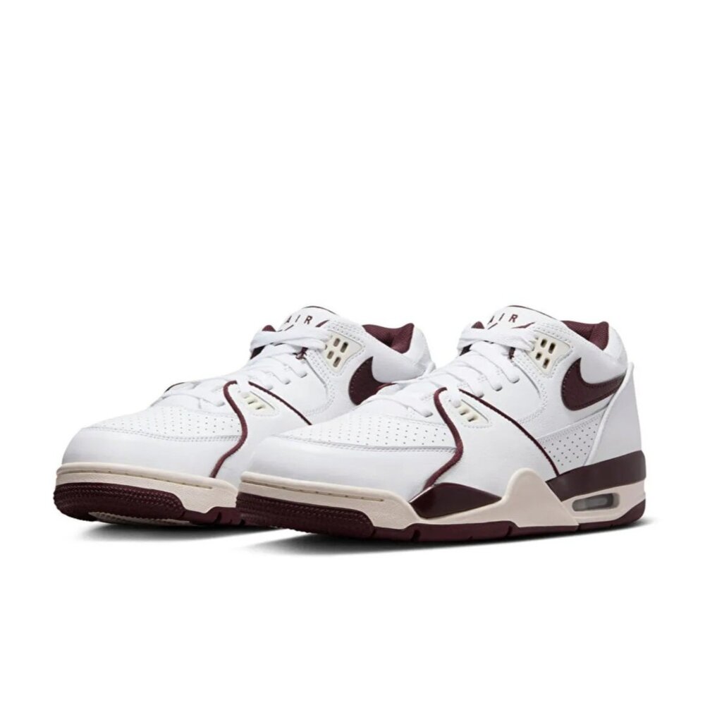 FQ8256-100-Nike Air Flight '89 Low Burgundy Crush 勃根地紅白 FQ8256-100