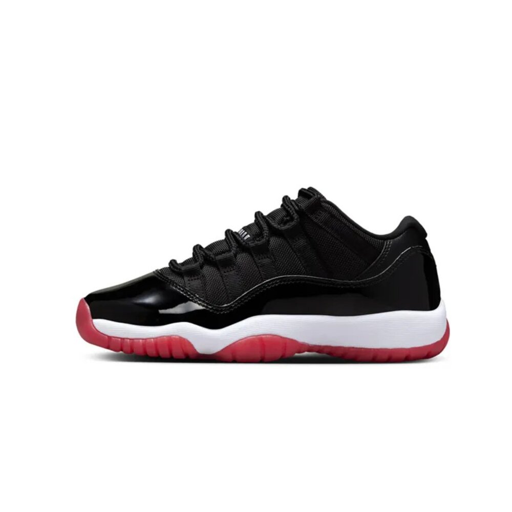 Air Jordan 11 Low Bred 2025 黑白紅 GS 復刻 經典 低筒 女鞋 大童鞋 FV5121-00-圖片-1