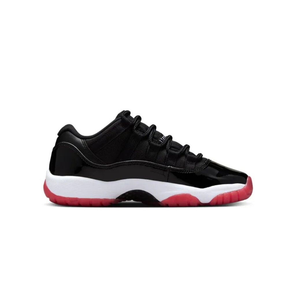 Air Jordan 11 Low Bred 2025 黑白紅 GS 復刻 經典 低筒 女鞋 大童鞋 FV5121-00-圖片-2
