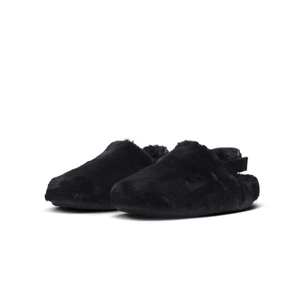FZ3118-001-W Nike Calm Mule SE Black 全黑 絨毛 穆勒 休閒鞋 女鞋 FZ3118-001