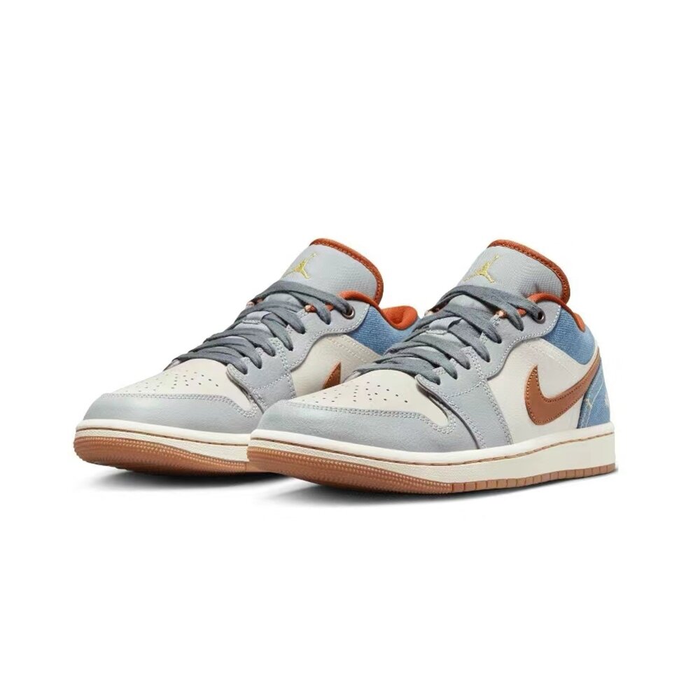 FZ5045-091-W Air Jordan 1 Low SE Phantom 拼接丹寧牛仔FZ5045-091