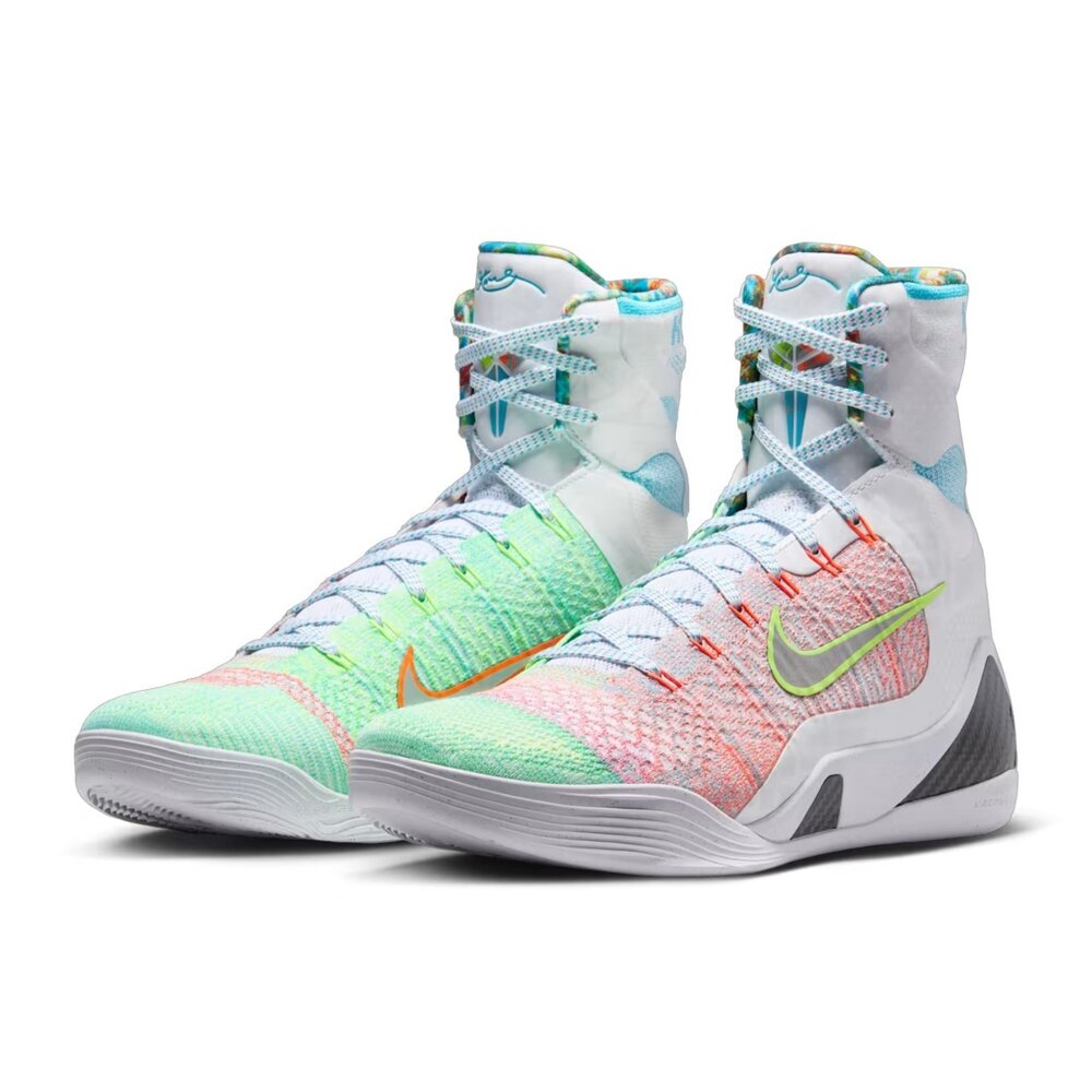 FZ7335-101-Nike Kobe 9 Elite Protro What The (2025) White 白橙綠 高筒 籃球鞋 運動