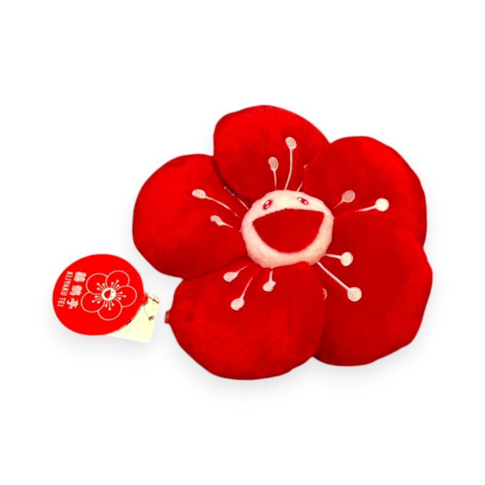 G031366-村上隆 囍鵲亭抱枕 聯名 梅花造型 日本 限量款