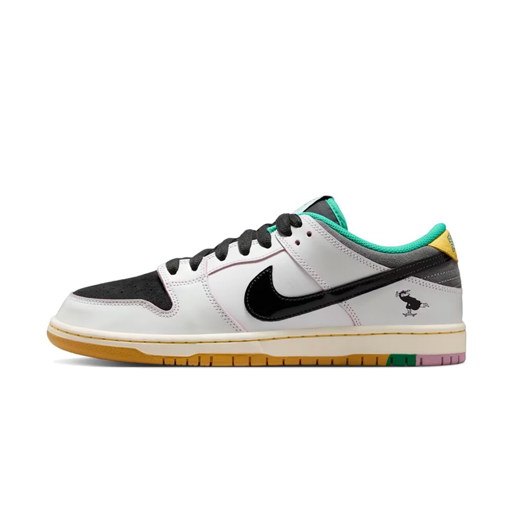 Nike SB Dunk Low Pro QS Black-White 黑白 低筒 聯名款 休閒鞋 男鞋 HJ4132--圖片-1