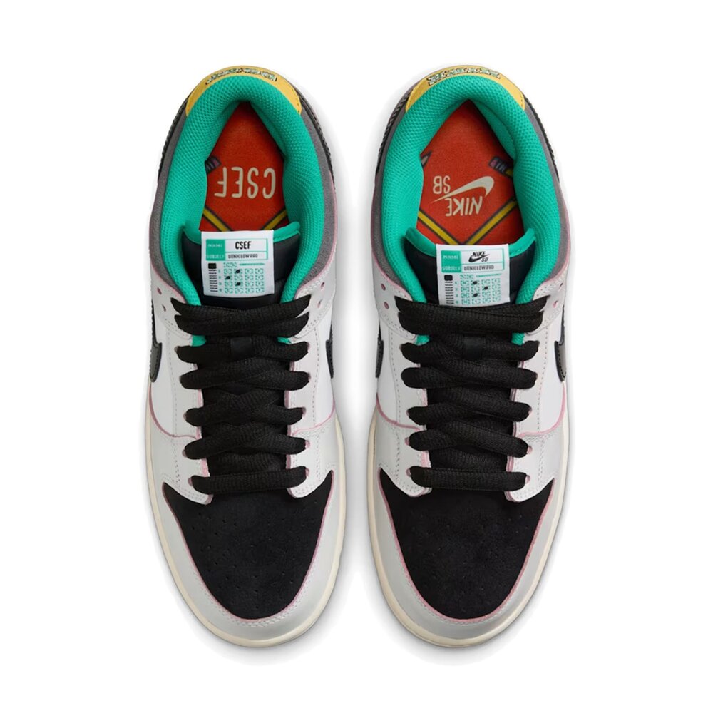 Nike SB Dunk Low Pro QS Black-White 黑白 低筒 聯名款 休閒鞋 男鞋 HJ4132--圖片-3