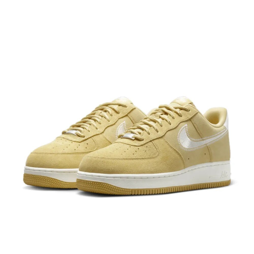 HJ4465-700-Nike Air Force 1 Low '07 LV8 Buff Gold 芥末黃 麂皮 刺繡鈎 HJ4465-700