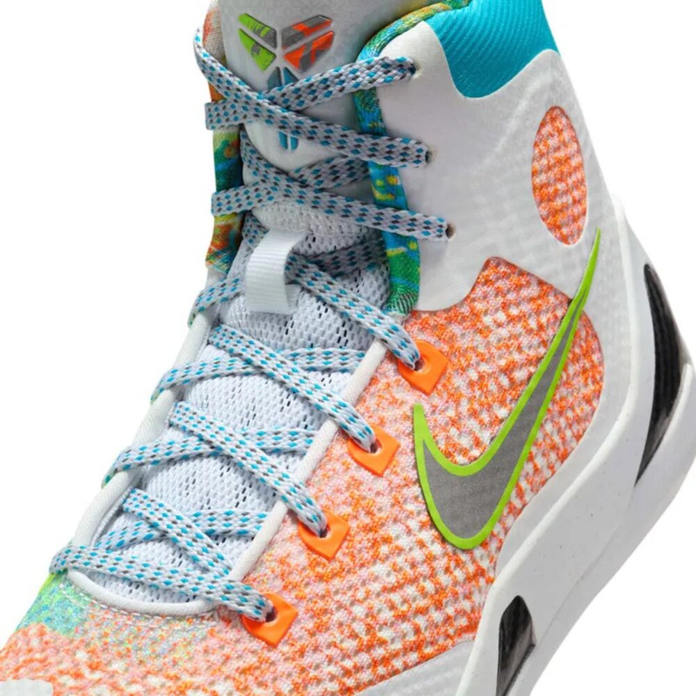 Nike Kobe 9 Elite Protro What The 2025 White GS 白橙綠 高筒 籃球鞋 大-圖片-6