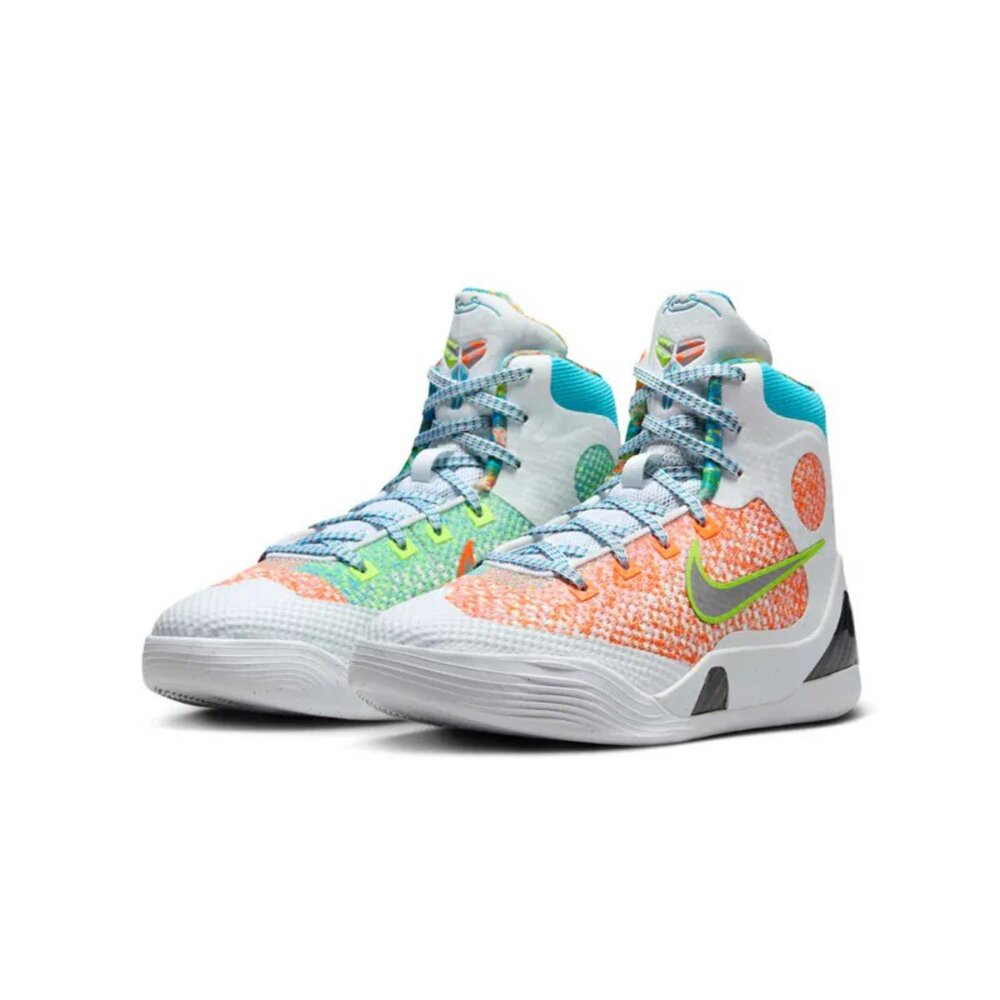 HJ9446-100-Nike Kobe 9 Elite Protro What The 2025 White GS 白橙綠 高筒 籃球鞋 大