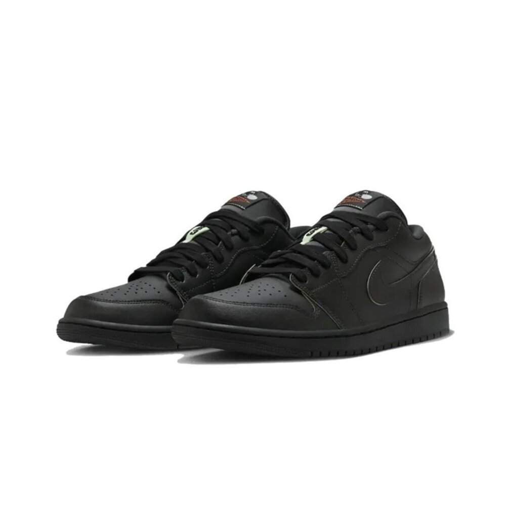 HM3690-001-Nike Air Jordan 1 Low SE Black 全黑綠線 低筒 休閒鞋 男鞋 HM3690-001