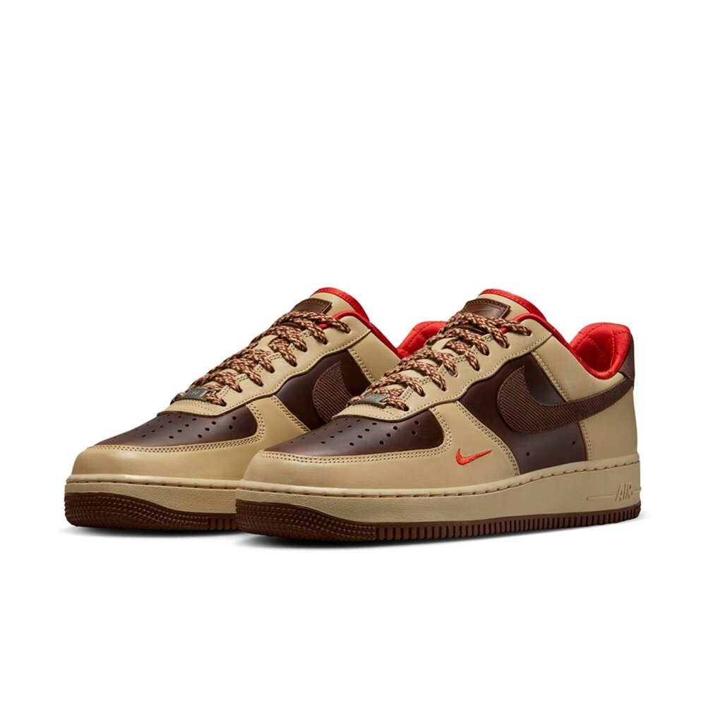 NikeAirForce1'07CacaoWow紅棕AF1復古休閒鞋男鞋HQ3447-222