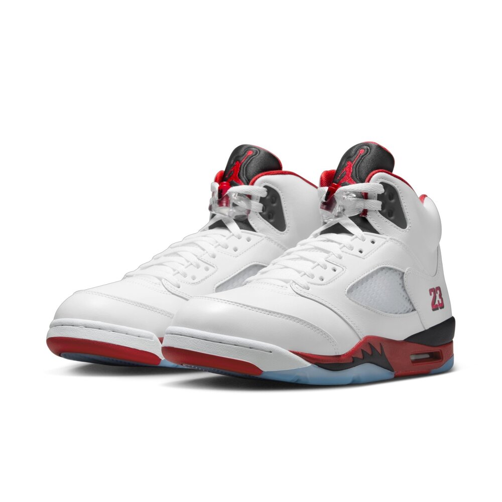 HQ7978-101-Nike Air Jordan 5 Retro 2025 Fire Red Black Tongue 流川楓 HQ797