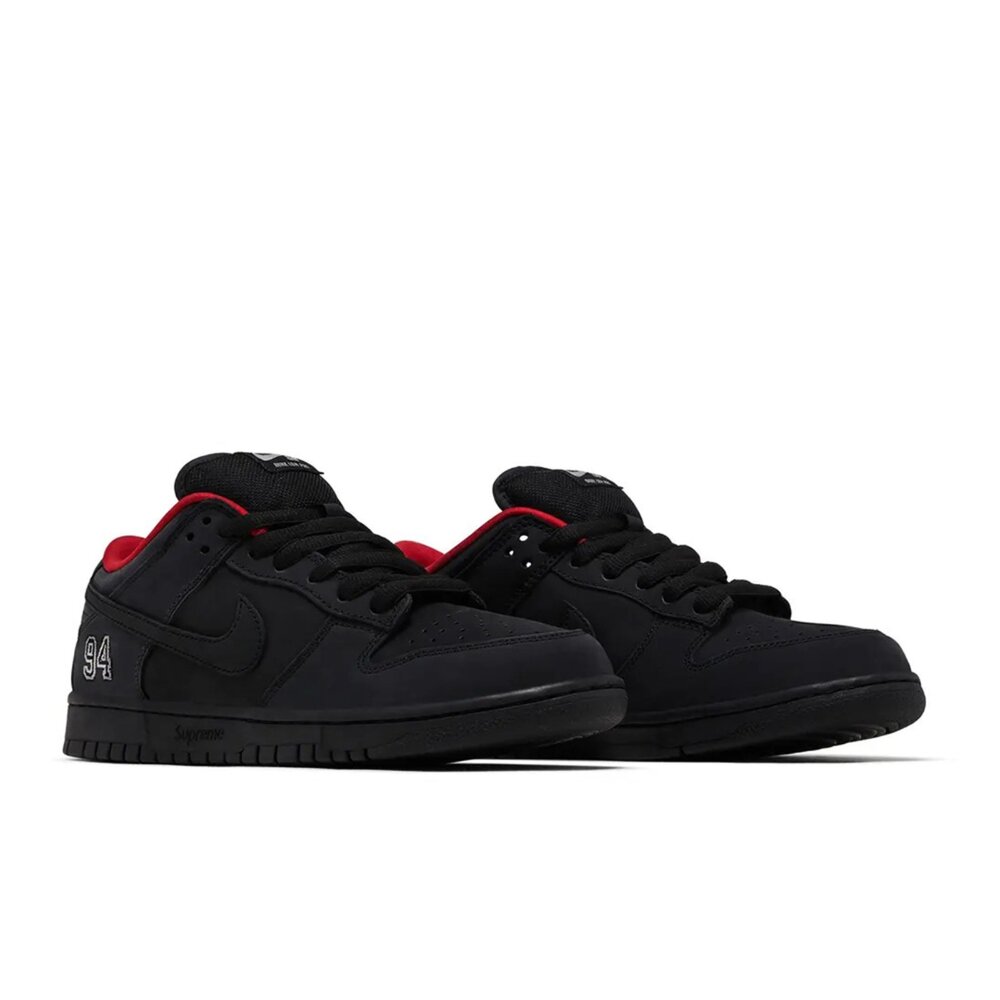 HQ8487-001-Supreme x Nike SB Dunk Low Supreme 94 Black 黑紅 HQ8487-001