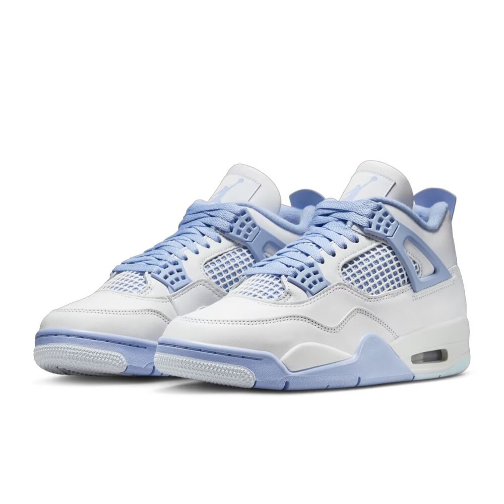 HV0823-100-W Nike Air Jordan 4 Aluminum 紫白 皮革 休閒鞋 女鞋 HV0823-100
