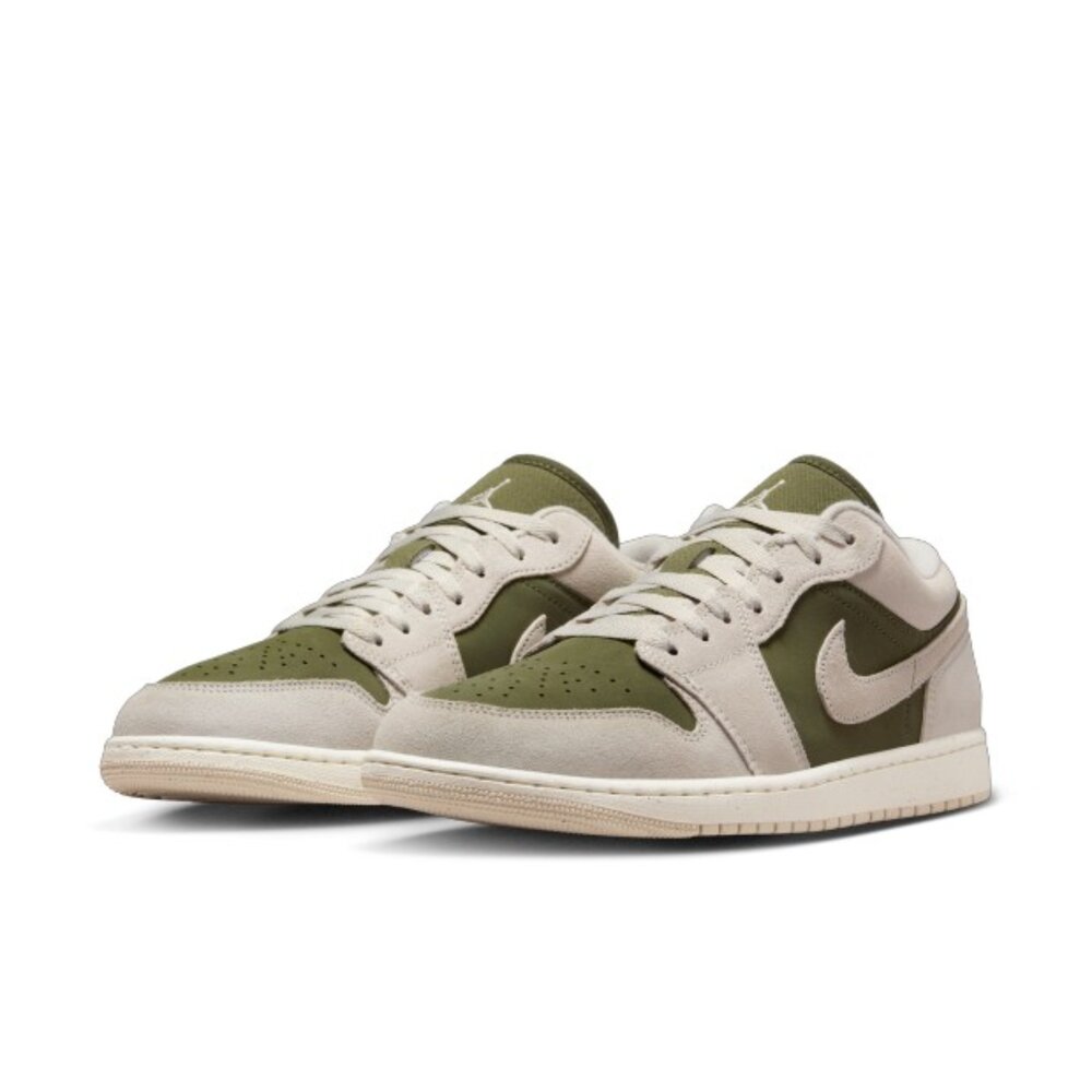 HV4089-201-Nike Air Jordan 1 Low SE Medium Olive Sail 米白綠 HV4089-201
