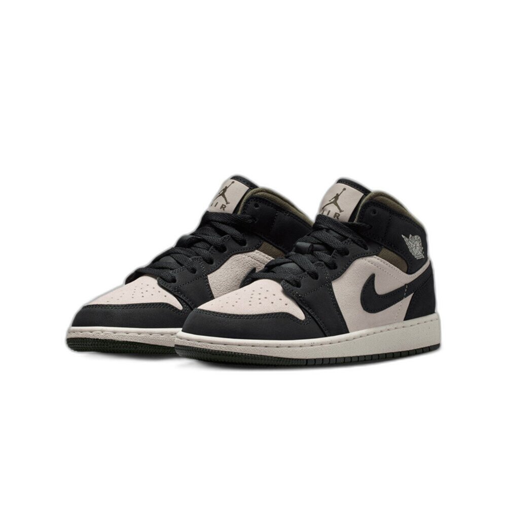 HV4399-102-Nike Air Jordan 1 Mid Medium Olive 黑軍綠 GS HV4399-102