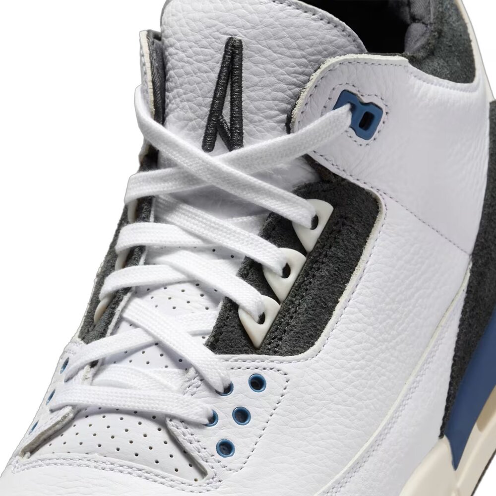 A Ma Maniére X Air Jordan 3 OG Diffused Blue 漫射藍 AJ3 皮革 麂皮 男-圖片-6