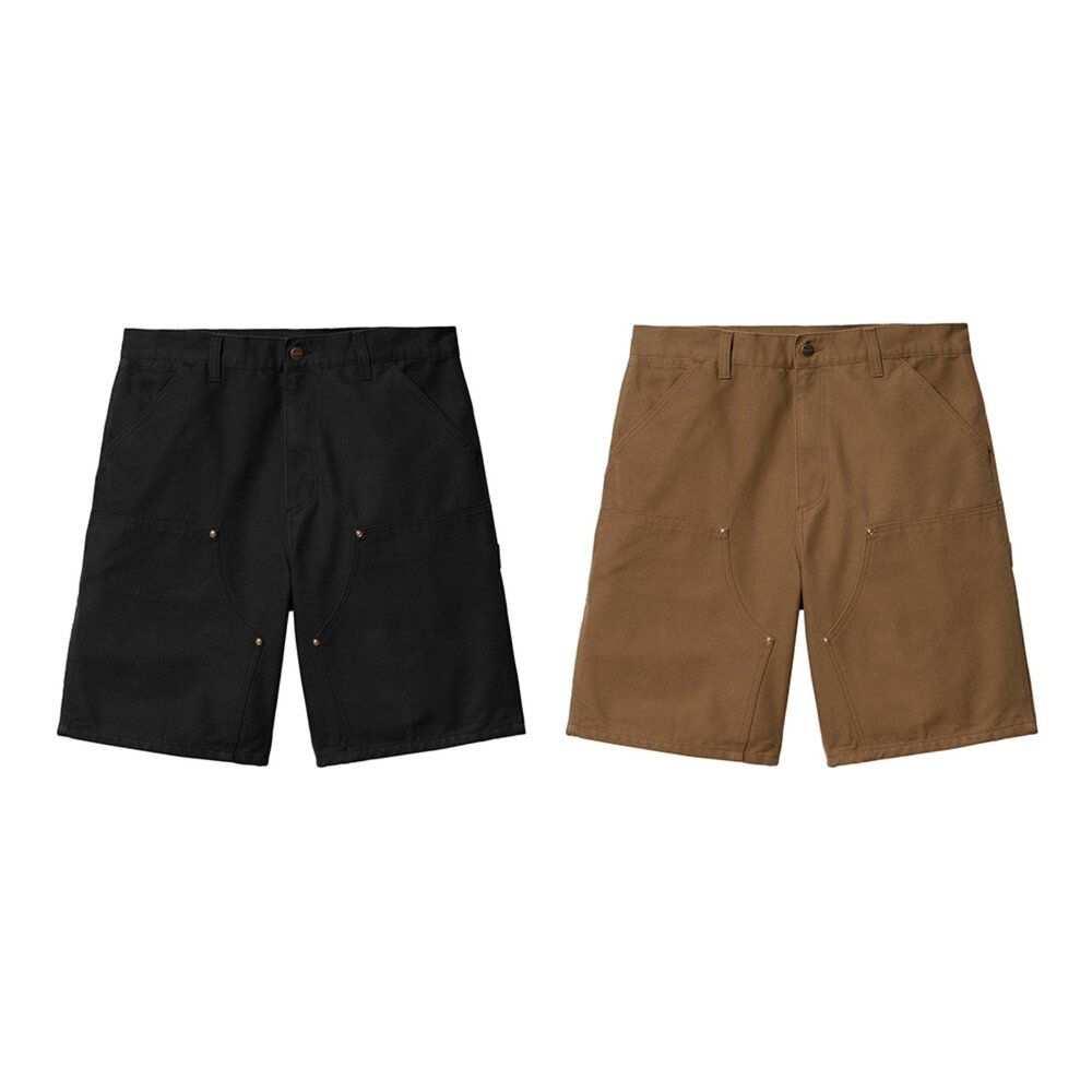 I031502-Carhartt Wip Double Knee Short Mens Shorts 卡其、黑色  短褲