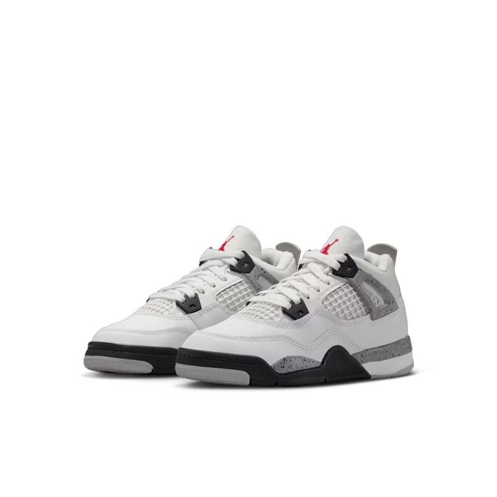 IB4388-100-Nike Air Jordan 4 Retro White Cement PS 白水泥 休閒鞋 中童鞋 IB4388-1