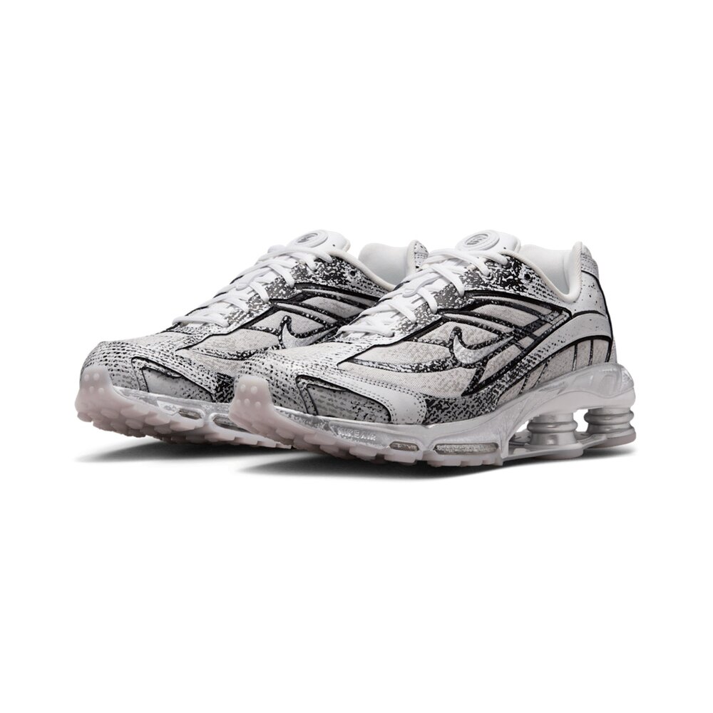 IB8174-100-Nike Shox Ride 2 Speckled Overlays 彈簧鞋 白黑 皮革 休閒鞋 男鞋 IB8174-1