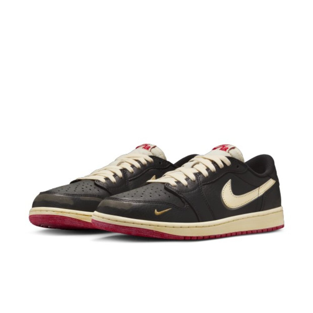 IB8958-001 - Nigel Sylvester x Nike Air Jordan 1 Retro Low OG Varsity Red 黑白紅 仿舊 IB8958-001