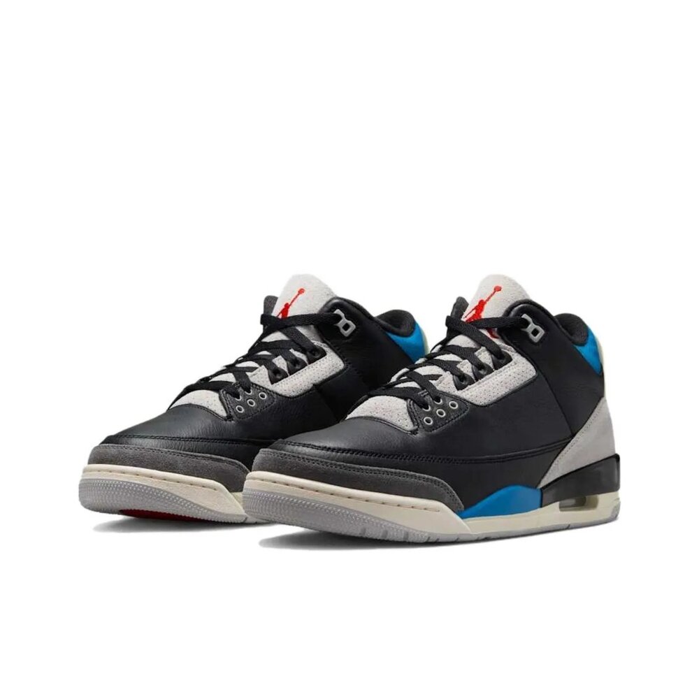 IB8967-004-Air Jordan 3 Retro Rare Air 黑藍 稀有Air 麂皮 休閒 男鞋 IB8967-004