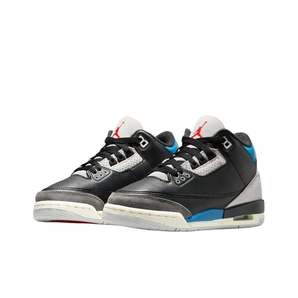 IB8968-004-Nike Air Jordan 3 Retro OG Rare Air 黑藍 GS 復刻 休閒鞋 大童鞋 IB8968-