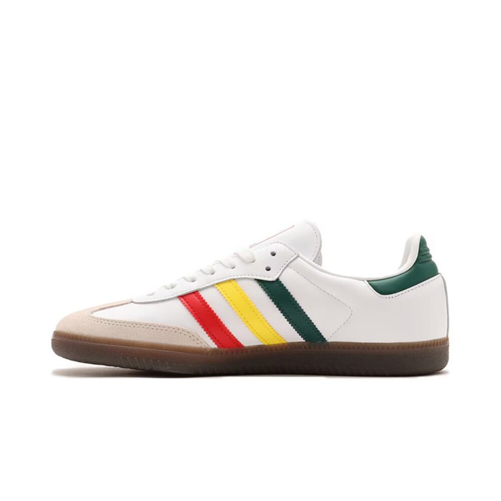 Adidas Samba OG White Rasta 紅黃綠 IH3118-圖片-1