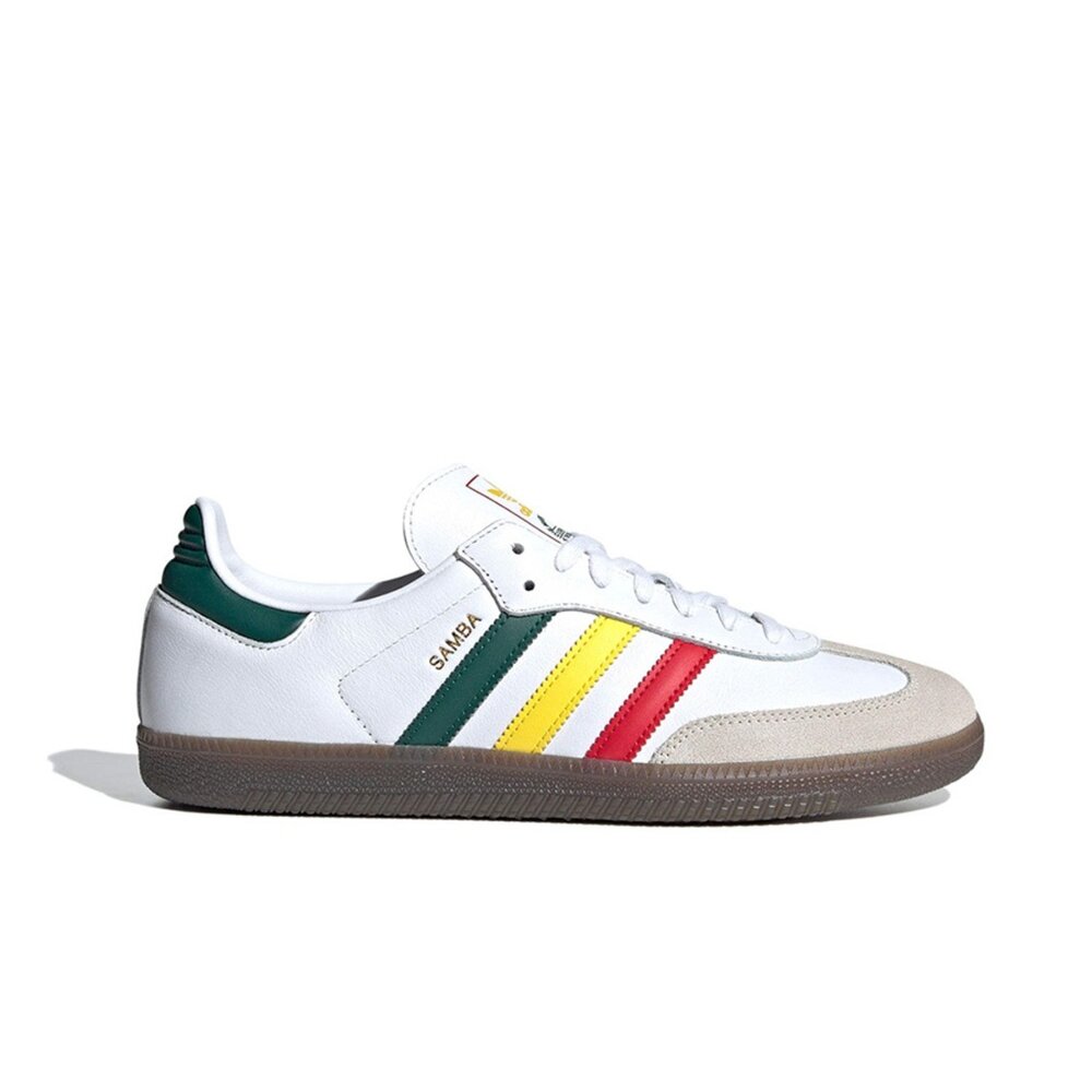 Adidas Samba OG White Rasta 紅黃綠 IH3118-圖片-2